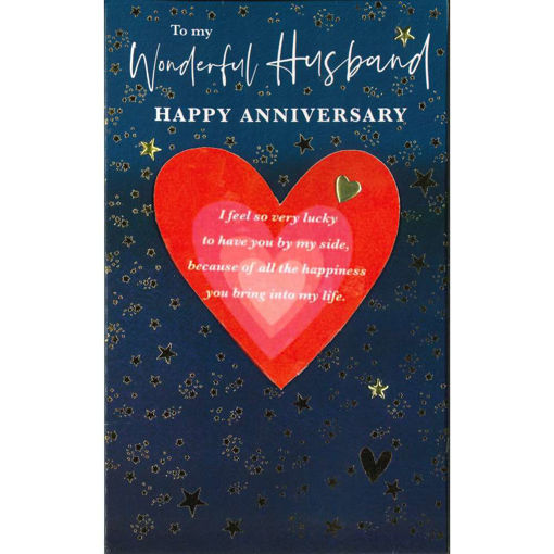 Picture of WONDERFUL HUSBAND ANNIVERSARY CARD